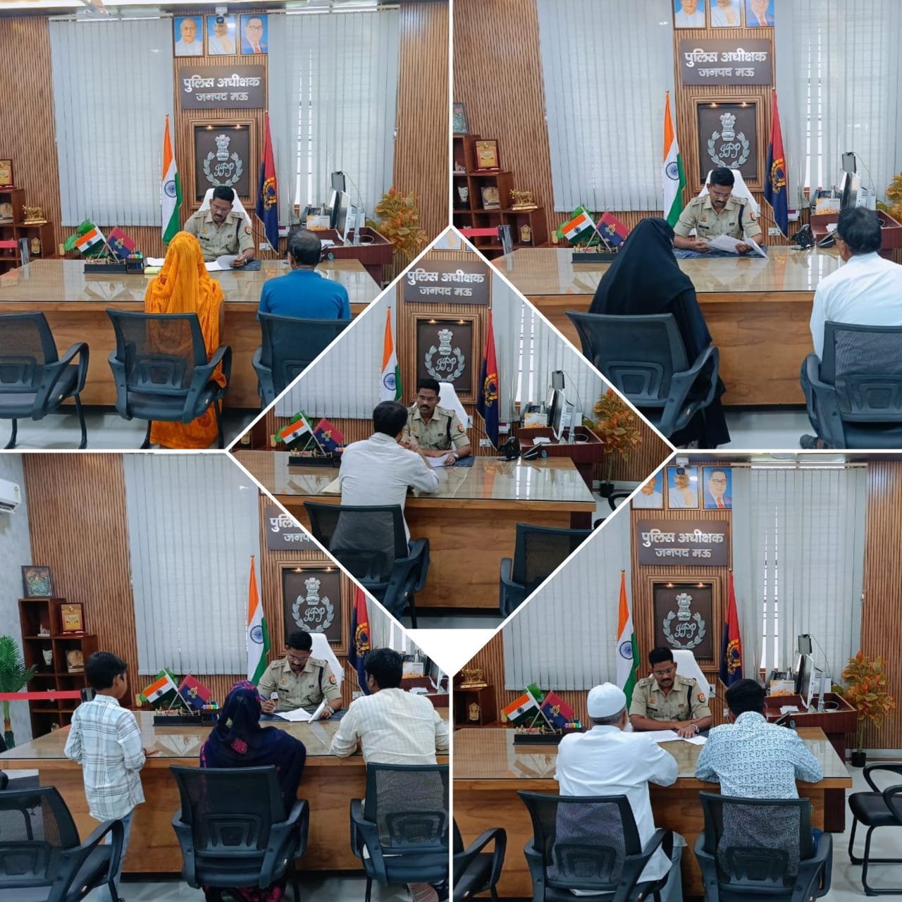 SP मऊ द्वारा पुलिस कार्यालय में जनसुनवाई, जनशिकायतों के त्वरित निस्तारण के दिए निर्देश